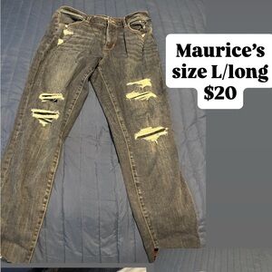 Women’s Distressed Maurice’s Jeans